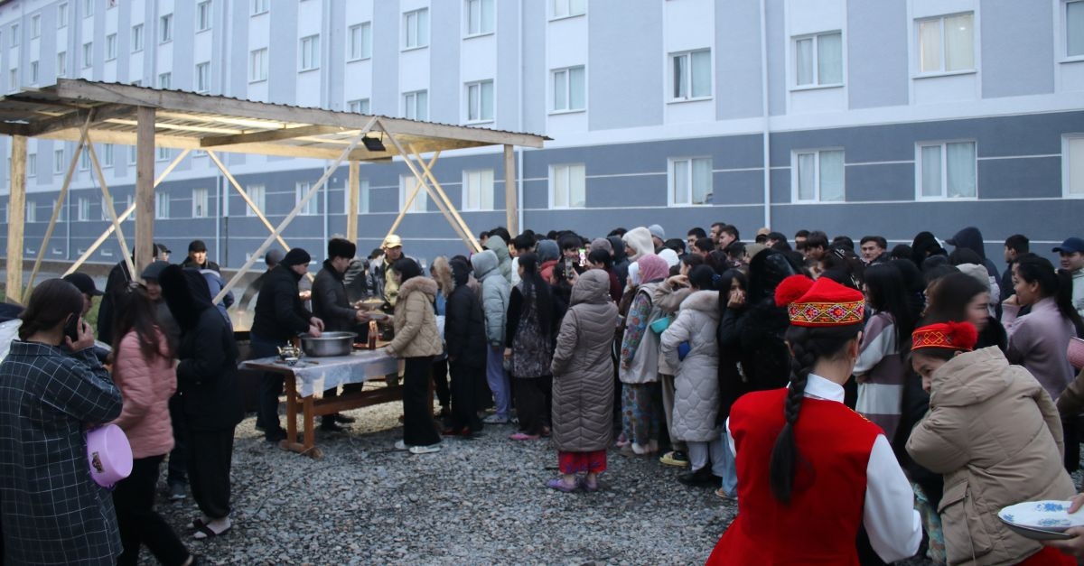 Charity pilaf was organized in the student dormitory of SamSMU