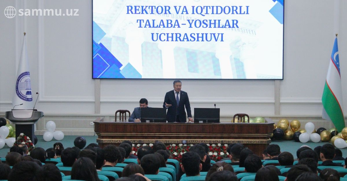 Rector held a meeting with talented students of the university